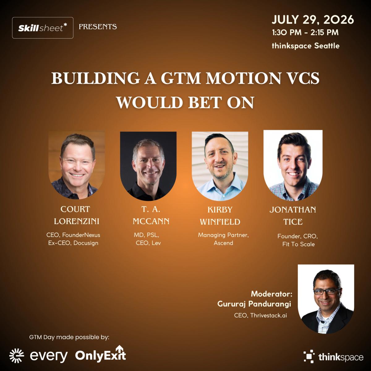 Panel: Building a GTM Motion that VCs would Bet On