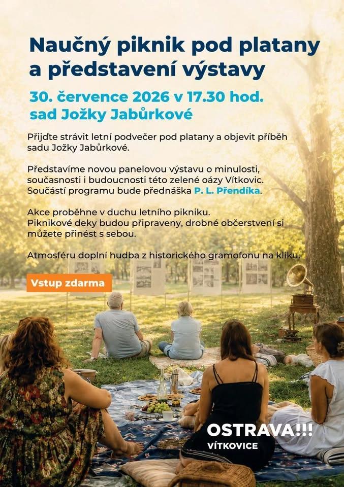 Naučný piknik pod platany a představení výstavy
