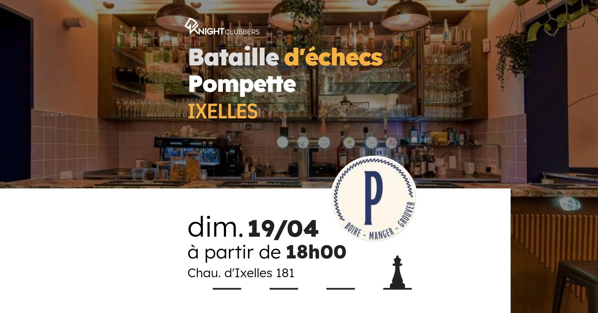 Rencontre d'échecs - Ixelles - Pompette