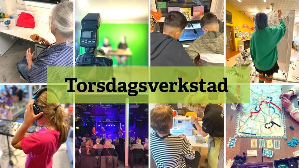 Kreativ verkstad, torsdagar: skapande, slöjd och språkcafé