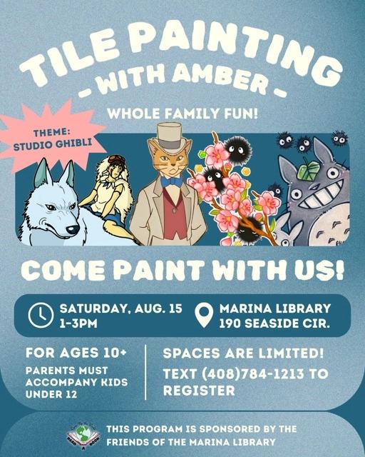 Tile Painting with Amber
