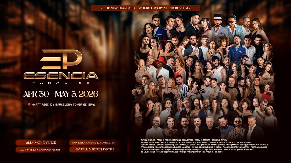 Esencia Paradise 2026 Bachata Festival- Luxury meets Rhythm. đ„Promo code: debdas