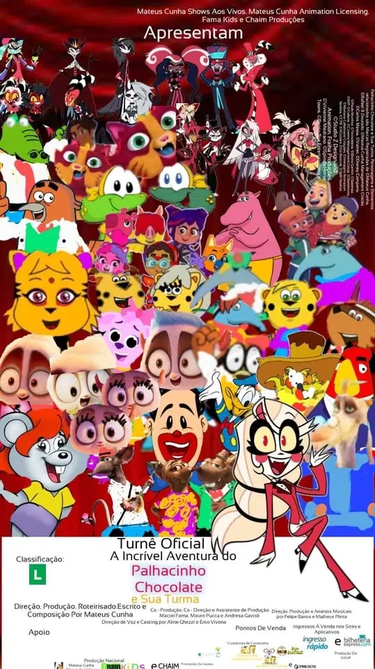 Turnê Oficial A Incrível Aventura do Palhacinho Chocolate e Sua Turma em Varginha