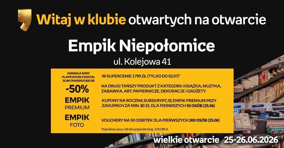 Otwarcie salonu Empik w Niepołomicach