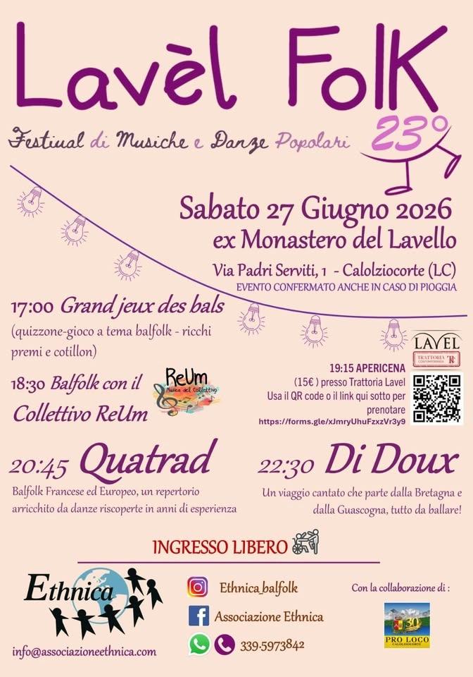 Lavel Folk 23esima edizione - Festival di musiche e danze popolari