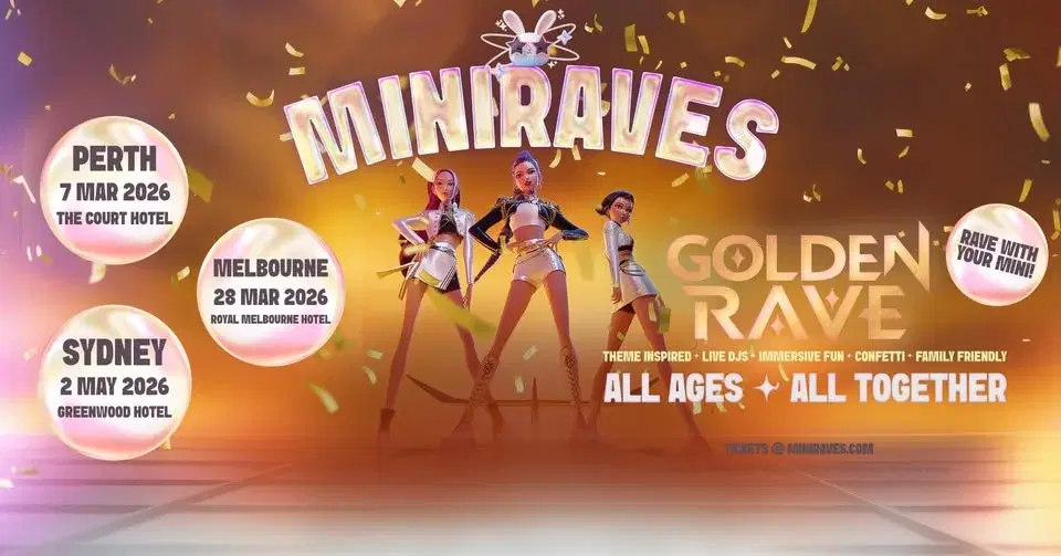 MELBOURNE 𝗠𝗜𝗡𝗜𝗥𝗔𝗩𝗘𝗦 Golden Rave 2026