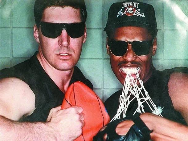 Bill Laimbeer & Rick Mahorn Public Signing at DC Sports