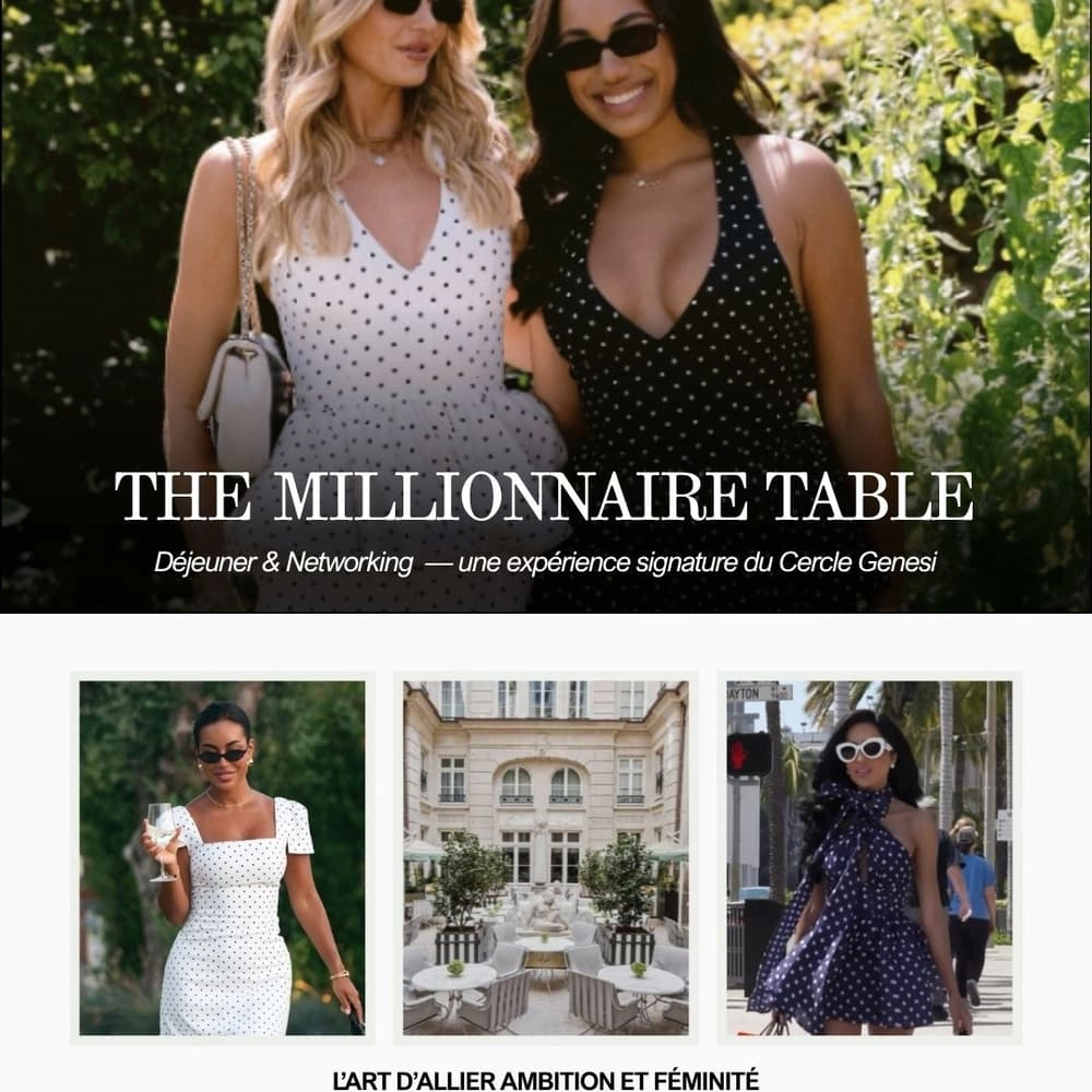 THE MILLIONNAIRE TABLE — Déjeuner & Networking