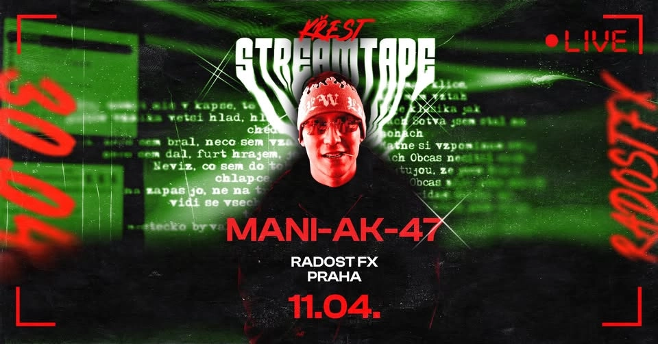Maniak Praha @Radost Fx - Křest alba StreamTape 11.4