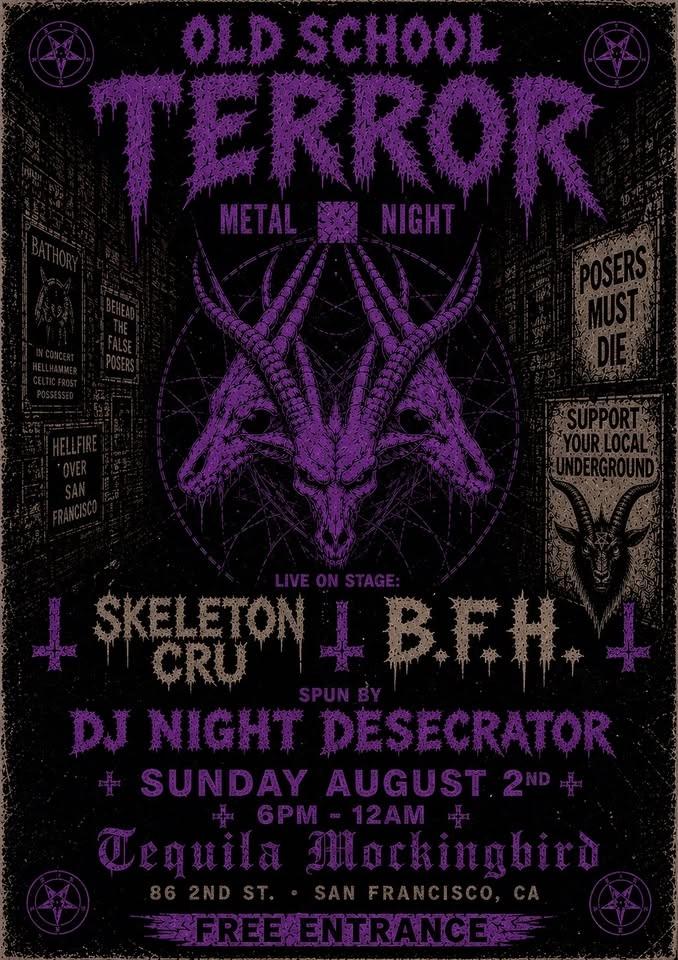OLD SCHOOL TERROR METAL NIGHT