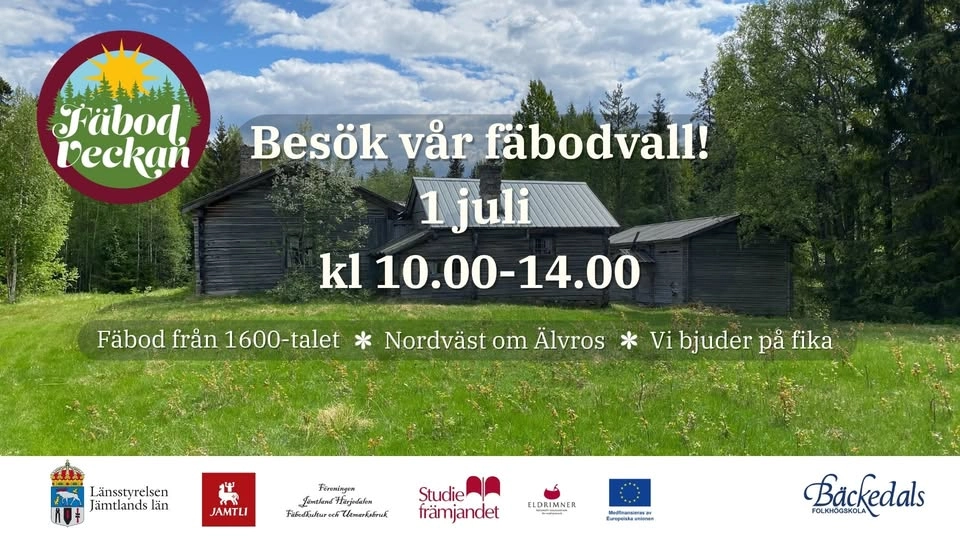 Besök Bäckedals fäbodvall under Fäbodveckan!
