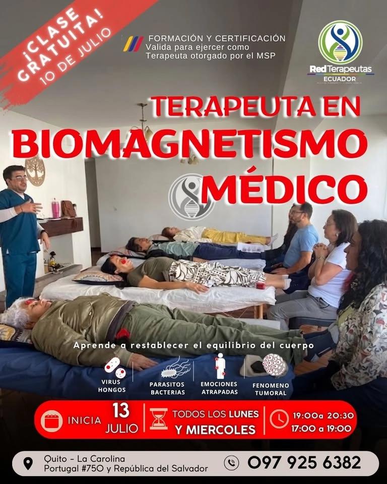 🧲 𝑭𝑶𝑹𝑴𝑨𝑪𝑰Ó𝑵 𝑬𝑵 𝑩𝑰𝑶𝑴𝑨𝑮𝑵𝑬𝑻𝑰𝑺𝑴𝑶 con PERMISO PARA EJERCER otorgado por el MSP