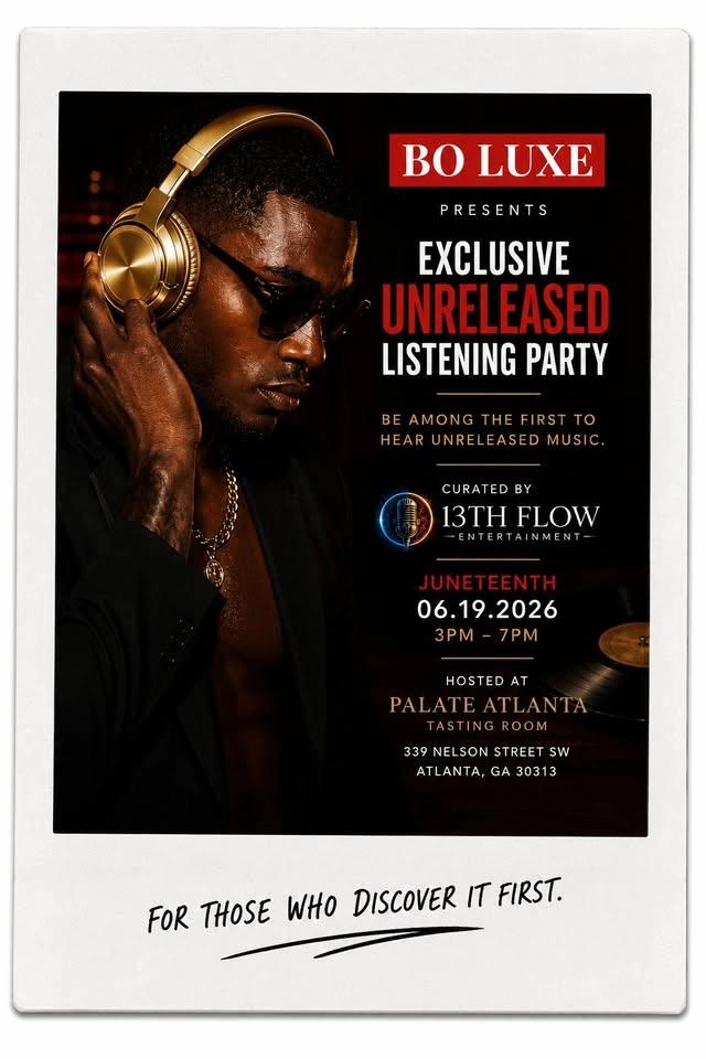 BO LUXE: 3RD ANNUAL TOAST TO FREEDOM POP-UP EXPERIENCE: COOL KIDS LISTENING PARTY & WINE TASTING