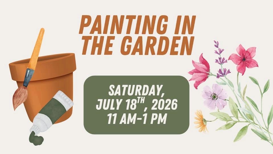 Painting in the Garden at Whispering Pines