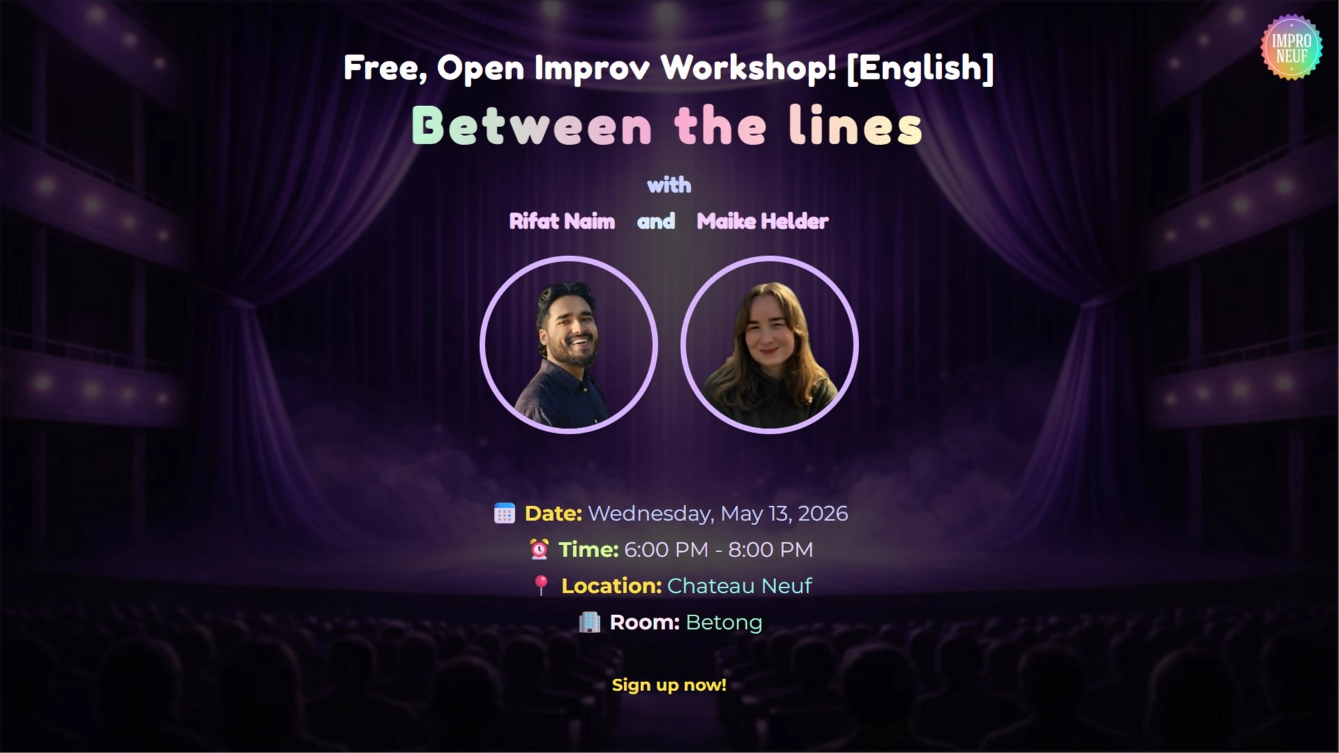 Between the lines with Rifat Naim and Maike Helder - Free Improv Workshop
