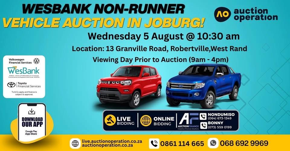 WesBank Live Non-Runner Vehicle Auction!