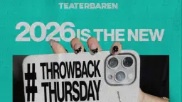 2026 is the new 2016 / Teaterbaren 18+