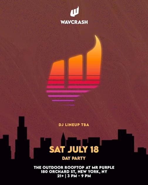 Wavcrash Day Party @ Mr Purple Rooftop