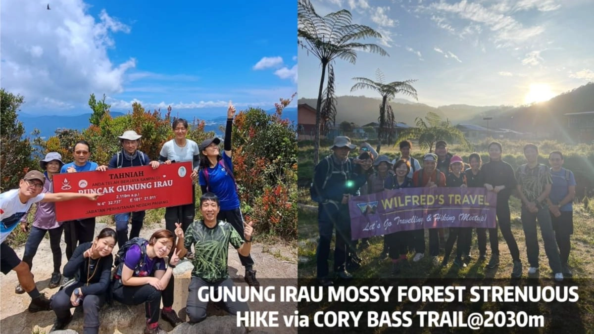 ✅GUNUNG IRAU MOSSY FOREST STRENUOUS HIKE via CORY BASS@2030m