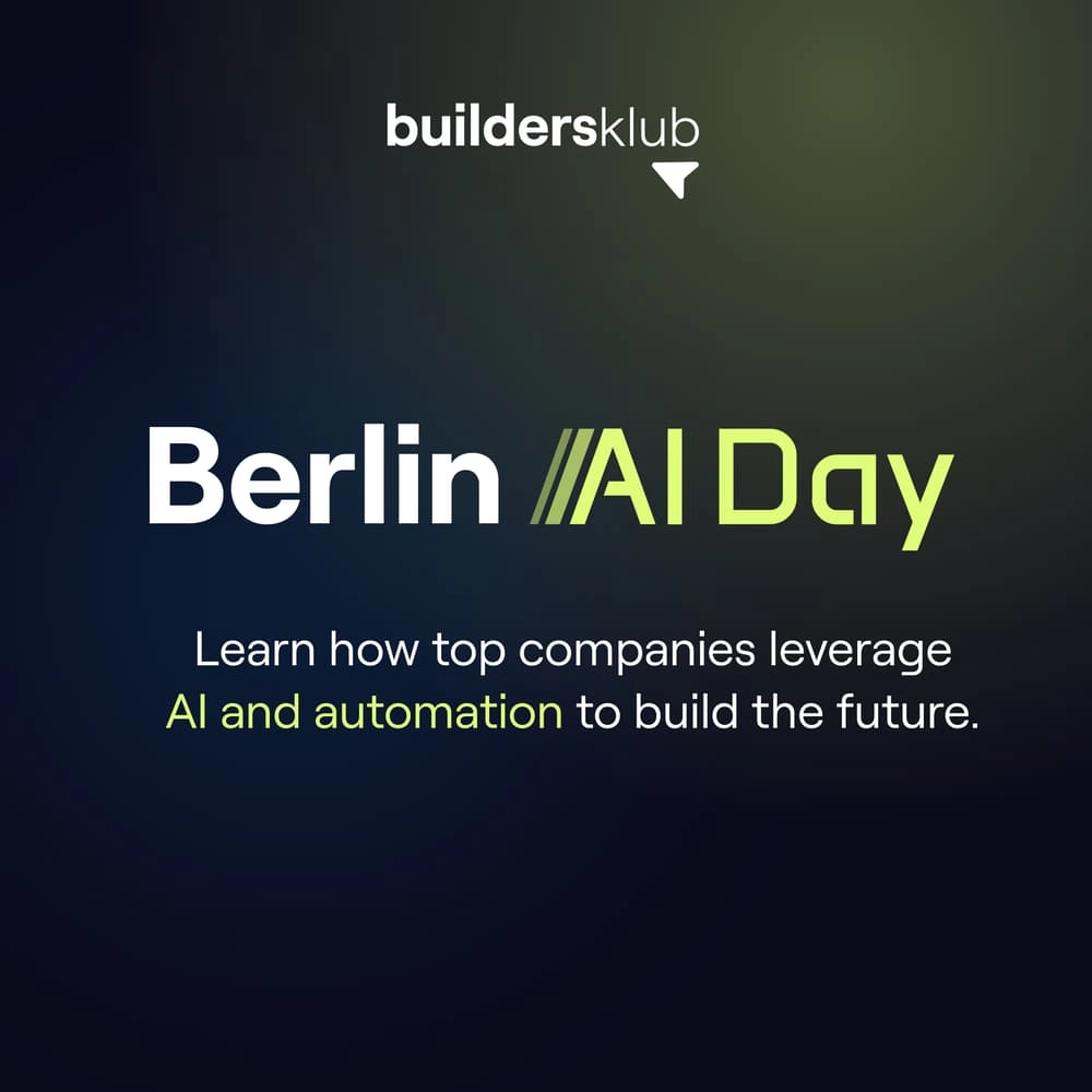 Berlin AI Day by Buildersklub