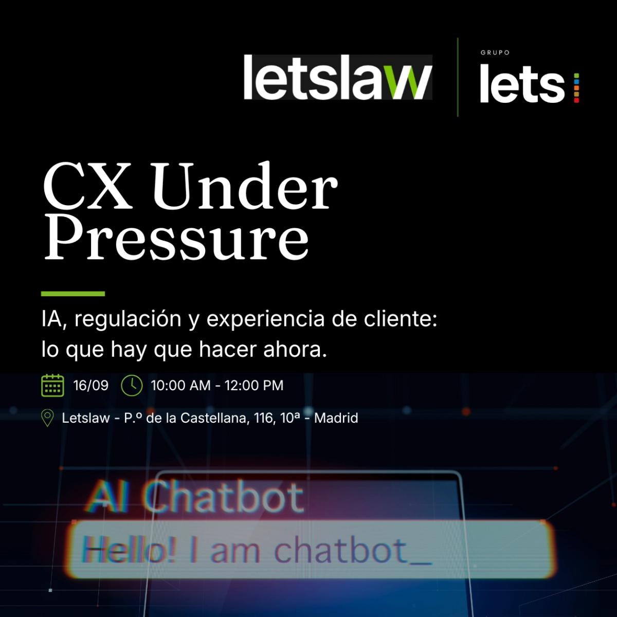 CX Under Pressure