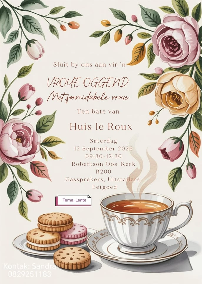 VROUE OGGEND ten bate van Huis le Roux