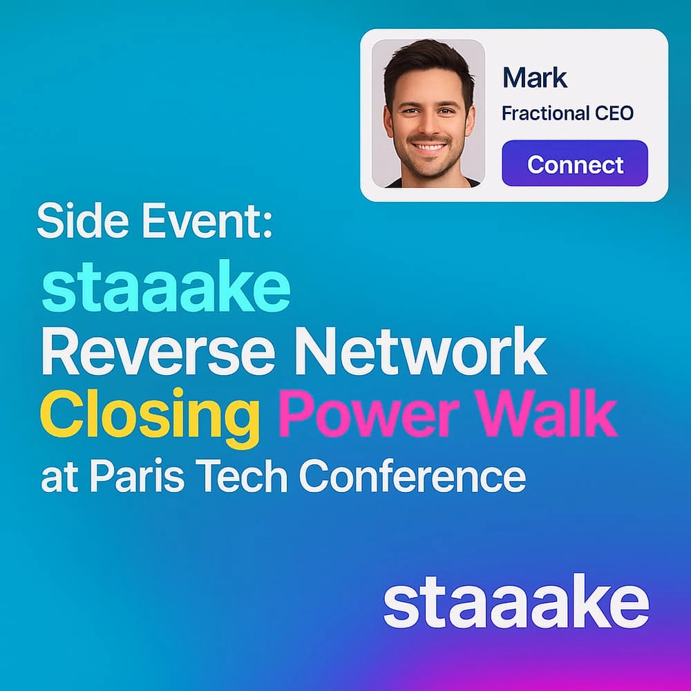 Side Event: staaake Reverse Network Closing Power Walk at Paris AI/Tech Conference