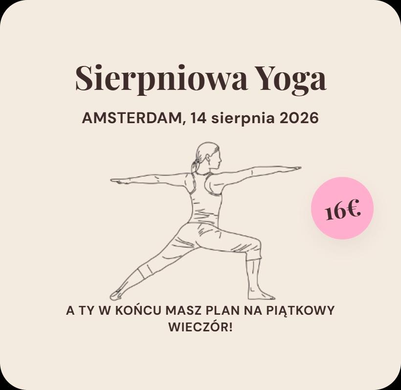 🌳Sierpniowa Yoga – Amsterdam 🌳