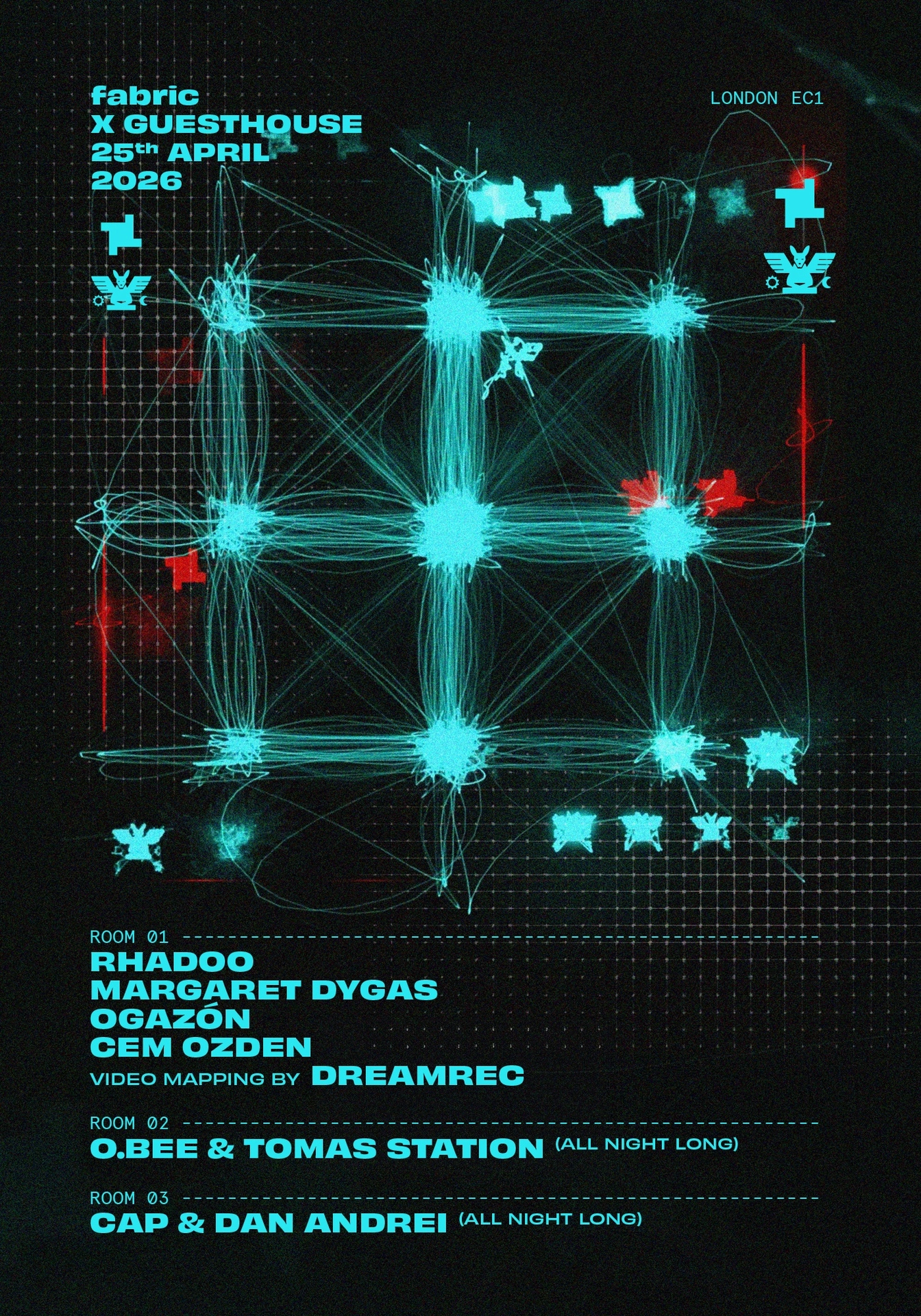 fabric: 15 Years Guesthouse - Rhadoo, Margaret Dygas, Ogazón, O.BEE & Tomas Station, Cap