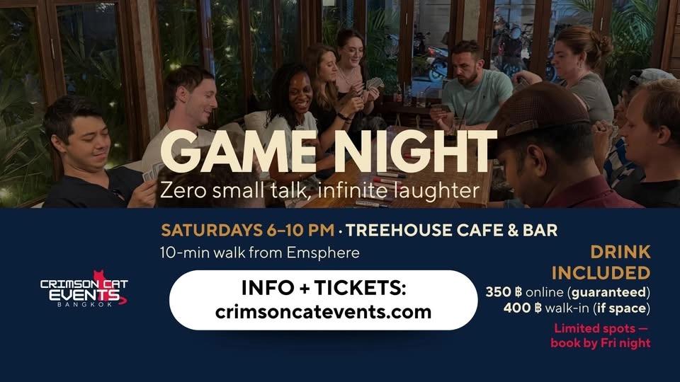 π² Saturday Game Night β Crimson Cat Events