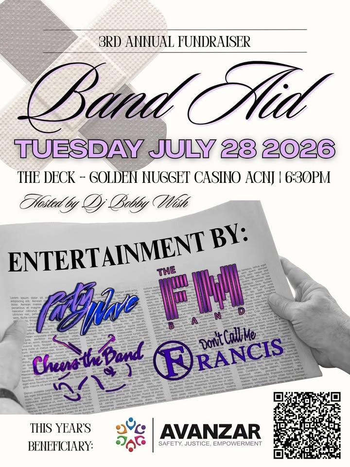ANNUAL FUNDRAISER: AVANZAR BAND AID FUND (DONT CALL ME FRANCIS, PARTY WAVE, CHEERS, & FM BAND)