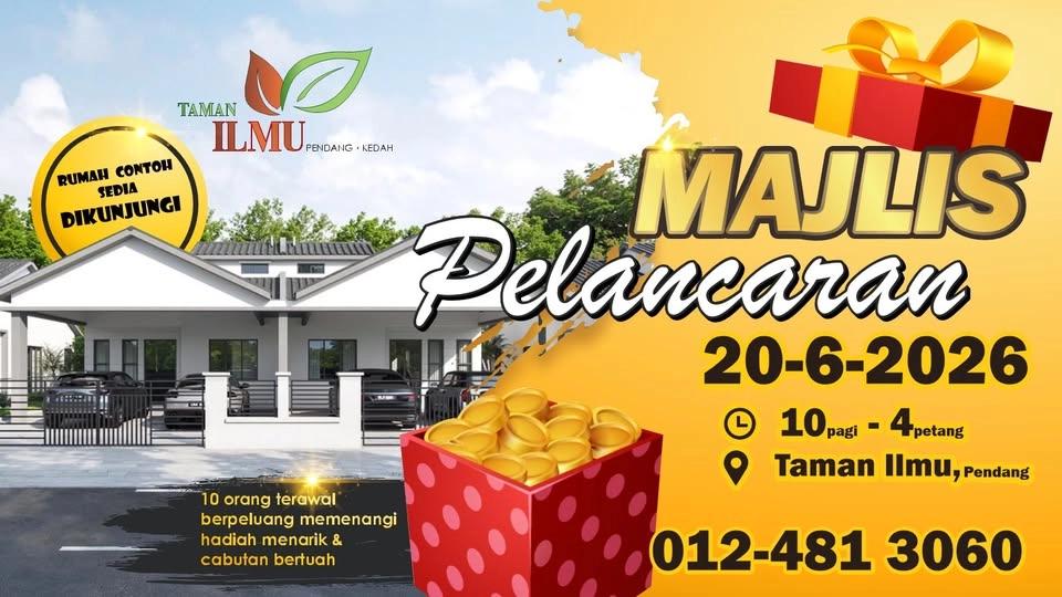 MAJLIS PELANCARAN RUMAH CONTOH TAMAN ILMU-PENDANG
