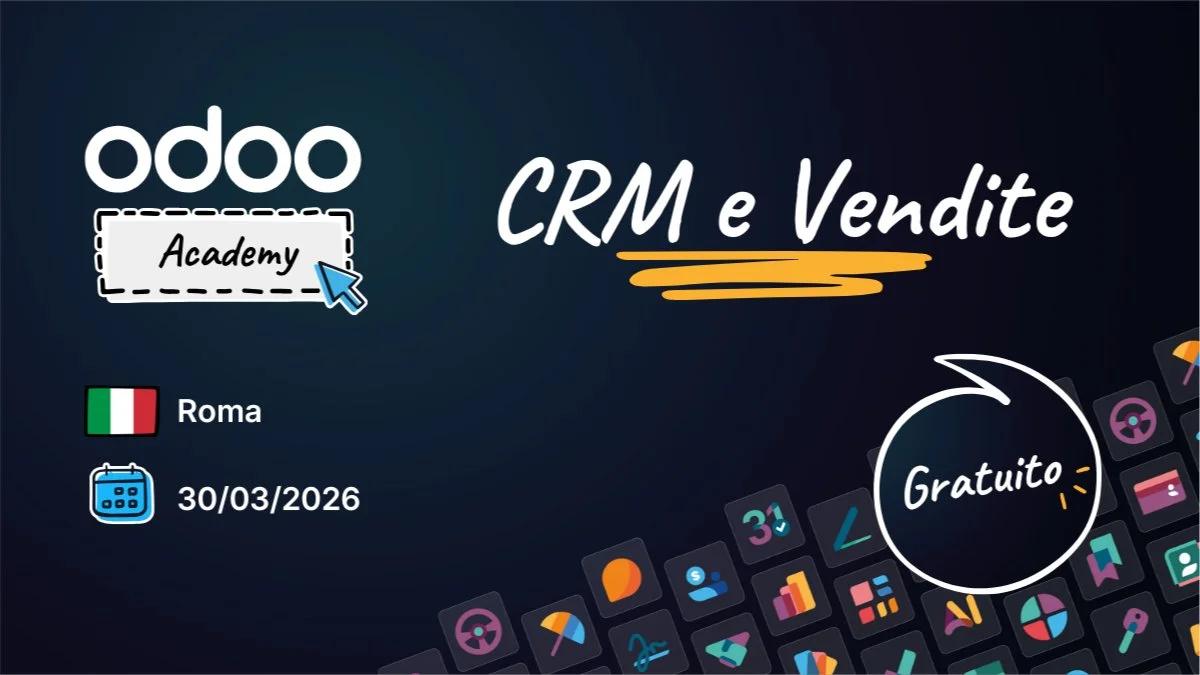 Odoo Academy CRM e Vendite - Roma