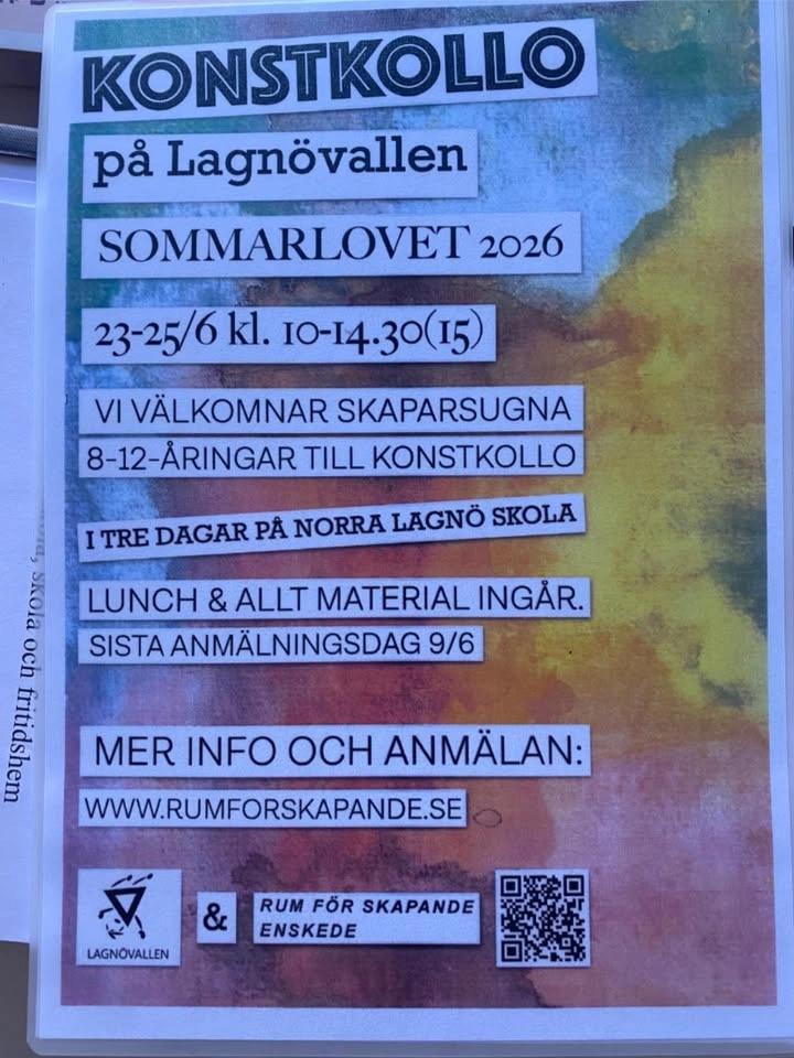 Konstkollo på Norra Lagnö skola, dagtid