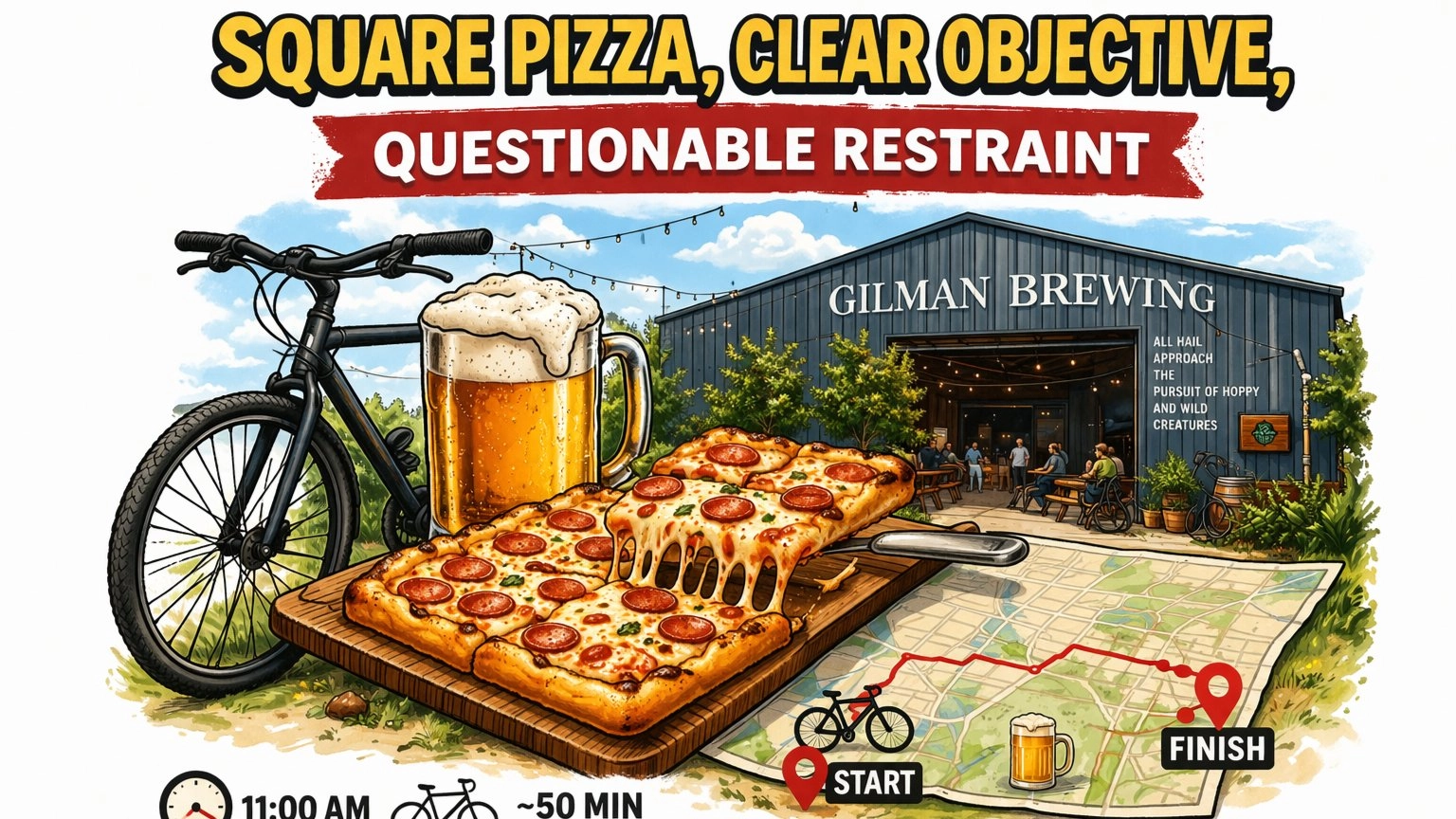Square Pizza, Clear Objective, Questionable Restraint
