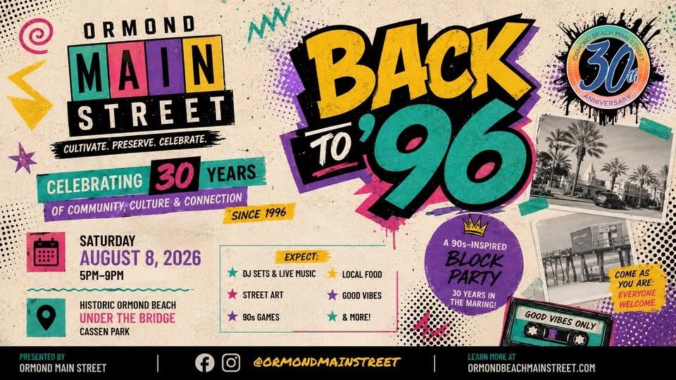 Back to ’96: Ormond Main Street’s 30th Anniversary Block Party