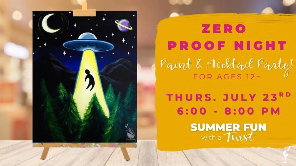 0 PROOF NIGHT - All Ages Paint & Mocktail Party
