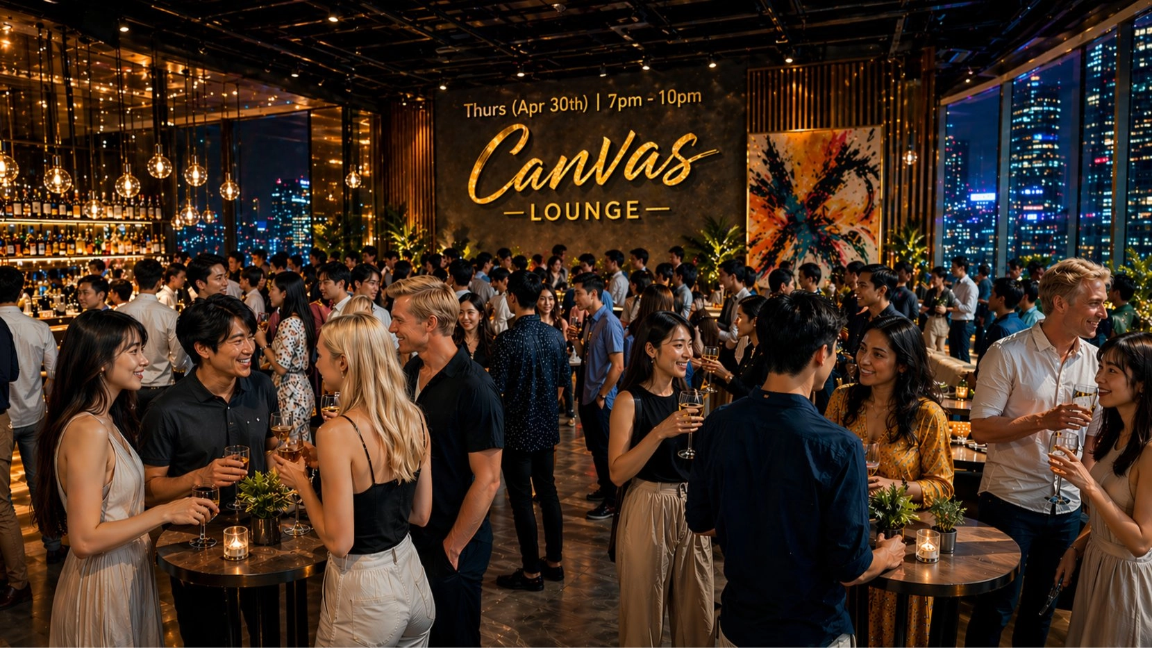 🥂 Ladies FREE Entry 🥂 : 🍷 Elegant Canvas Lounge @ 4 Star Ginza Hotel 🍹