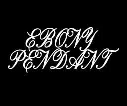 Ebony Pendant + Stiriah + lokal support