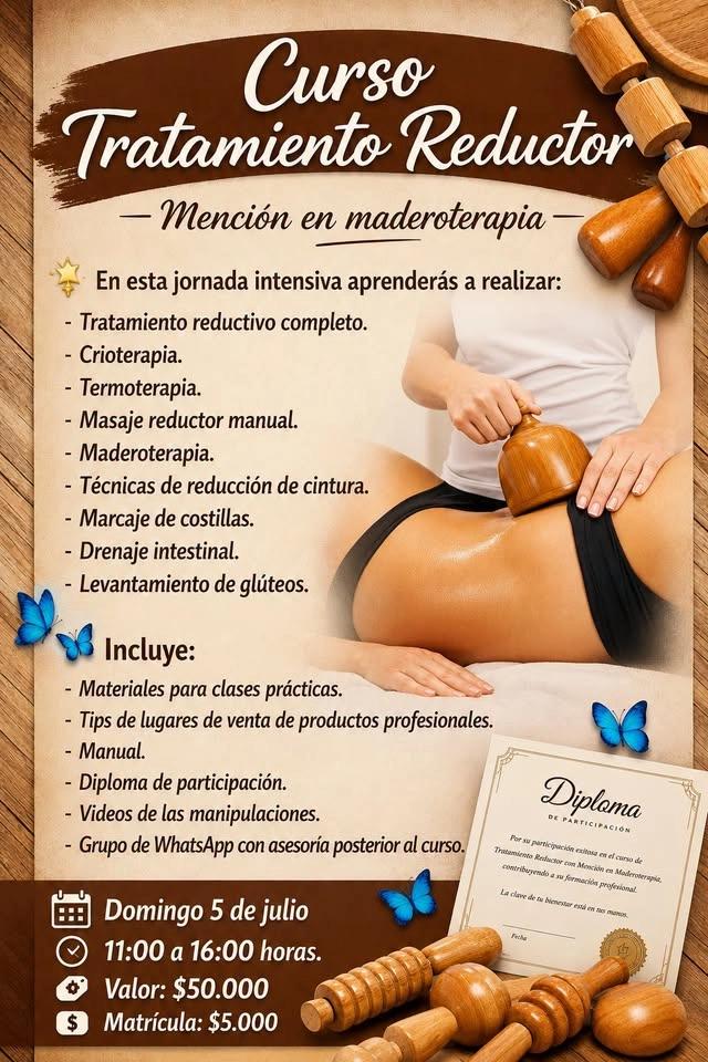 Curso Tratamiento Reductor Mención Maderoterapia