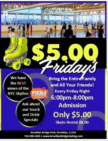 π΅πΌ $5 FRIDAYS AT PIER 2 ROLLER SKATING RINK! πΌπ΅