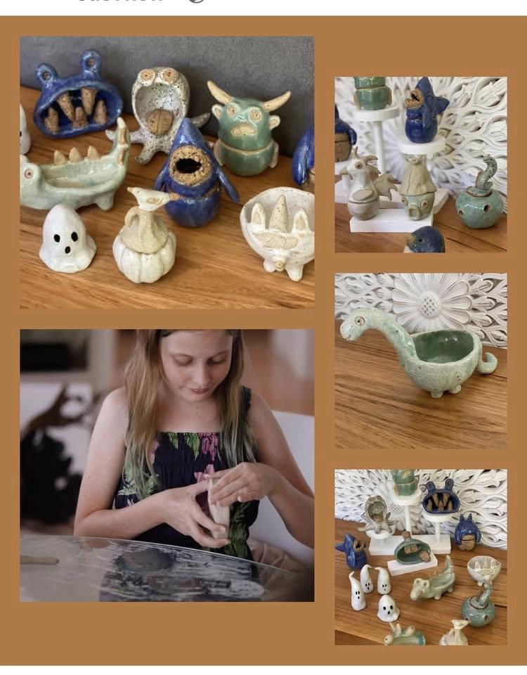 Kid’s Myths/Monsters/Spooky Pottery Class Southport- Parents at kid’s prices! @Carafe Wine -Afterpay