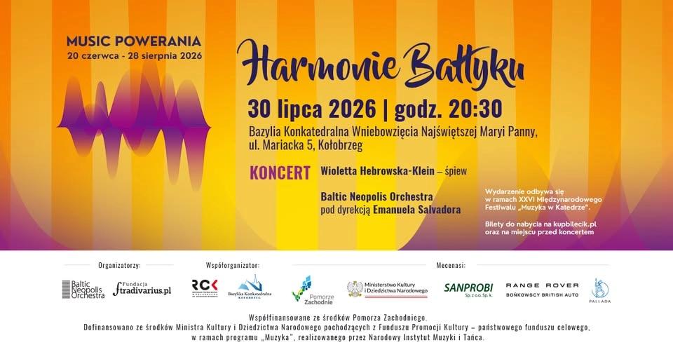 Harmonie Bałtyku - koncert Wioletty Herbowskiej-Klein & Baltic Neopolis Orchestra