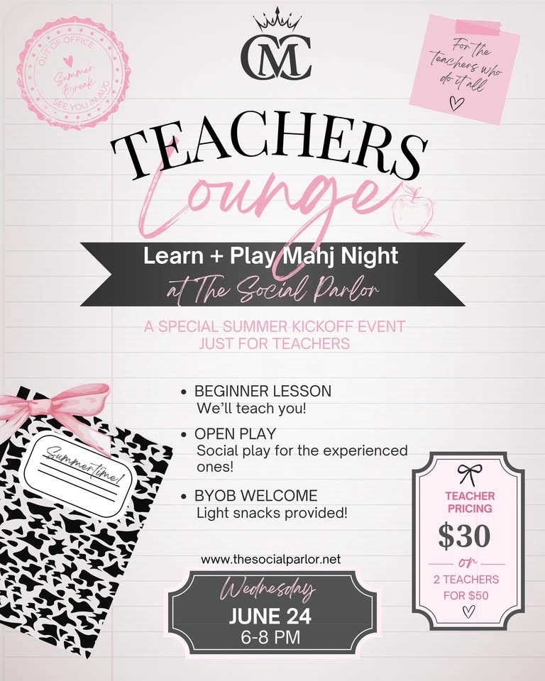 Teacher’s Lounge Mahj Night @ The Social Parlor