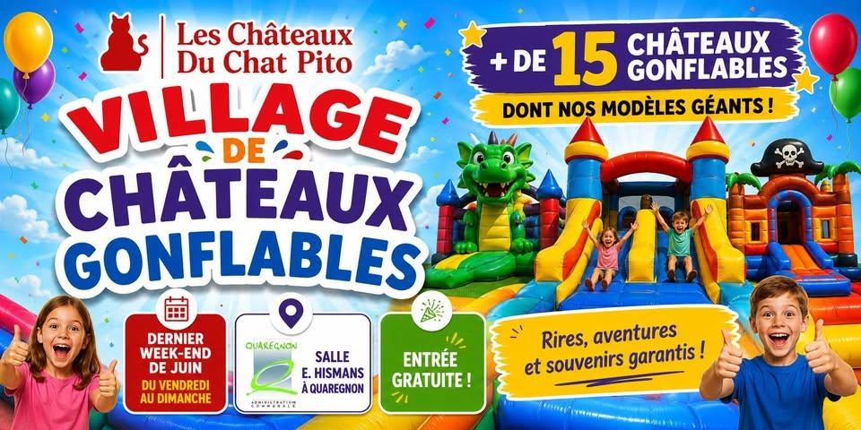 Village de châteaux gonflables - Commune de Quaregnon