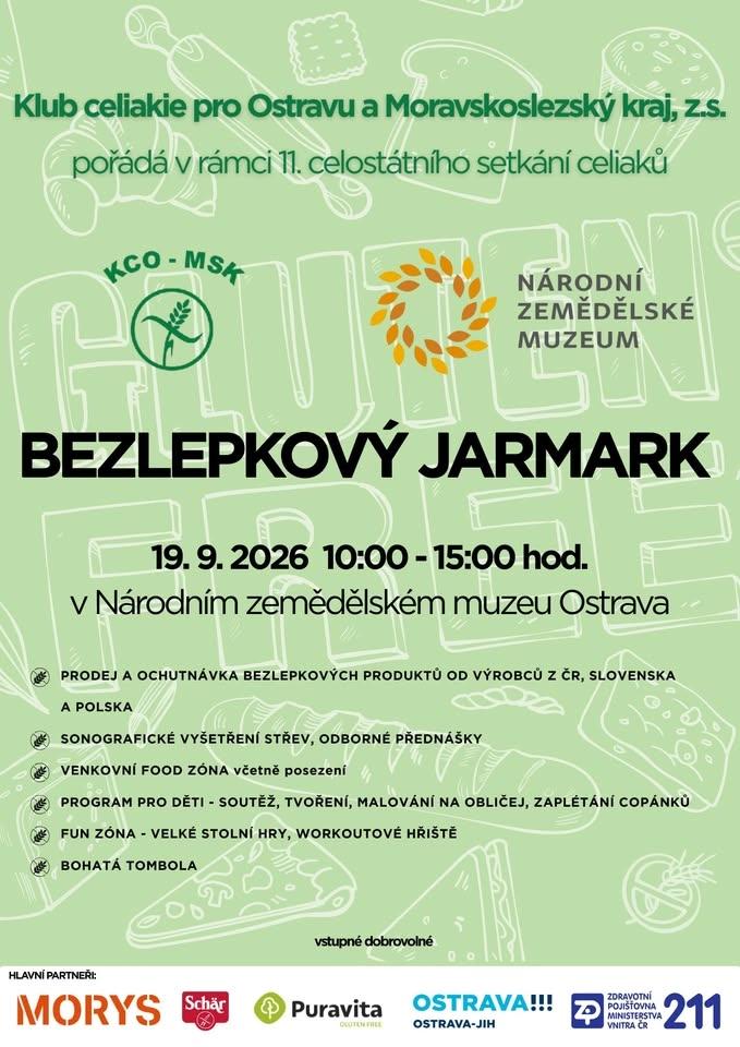 11. celostátní setkání celiaků v Ostravě - Bezlepkový jarmark