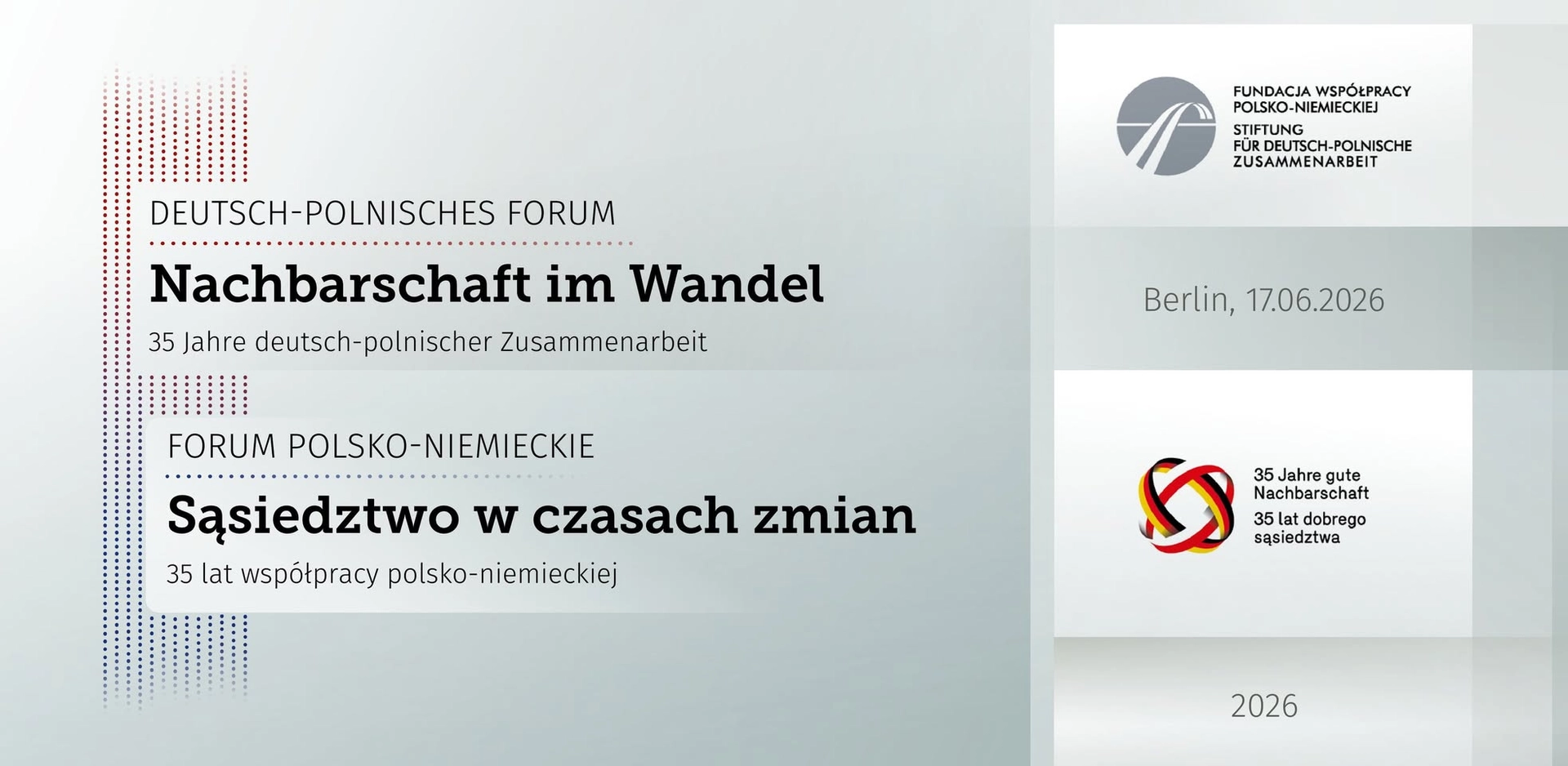 DEUTSCH-POLNISCHES FORUM | FORUM POLSKO-NIEMIEKIE 2026
