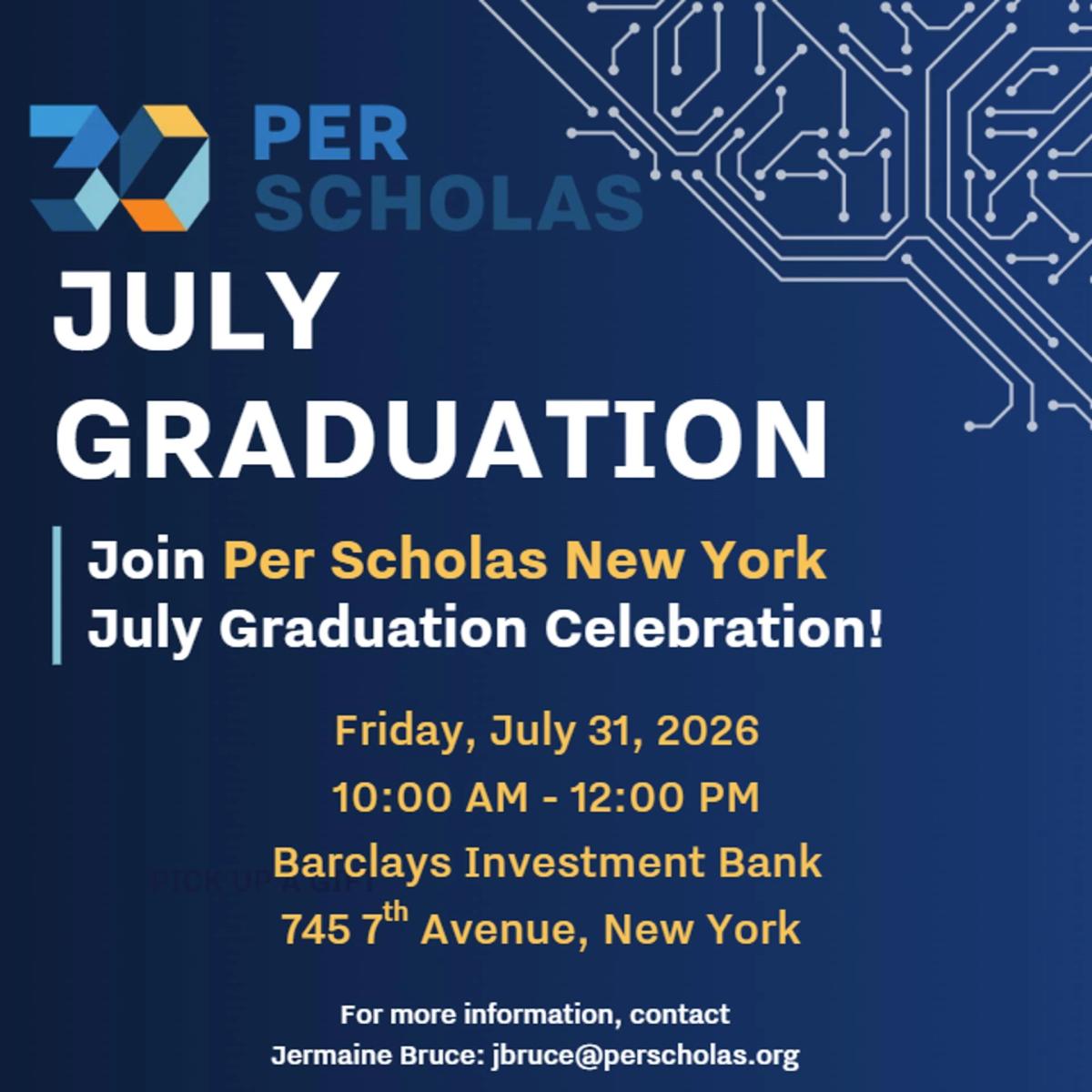 Per Scholas New York July Graduation