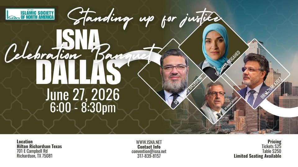 ISNA Celebration Banquet Dallas Standing up for Justice