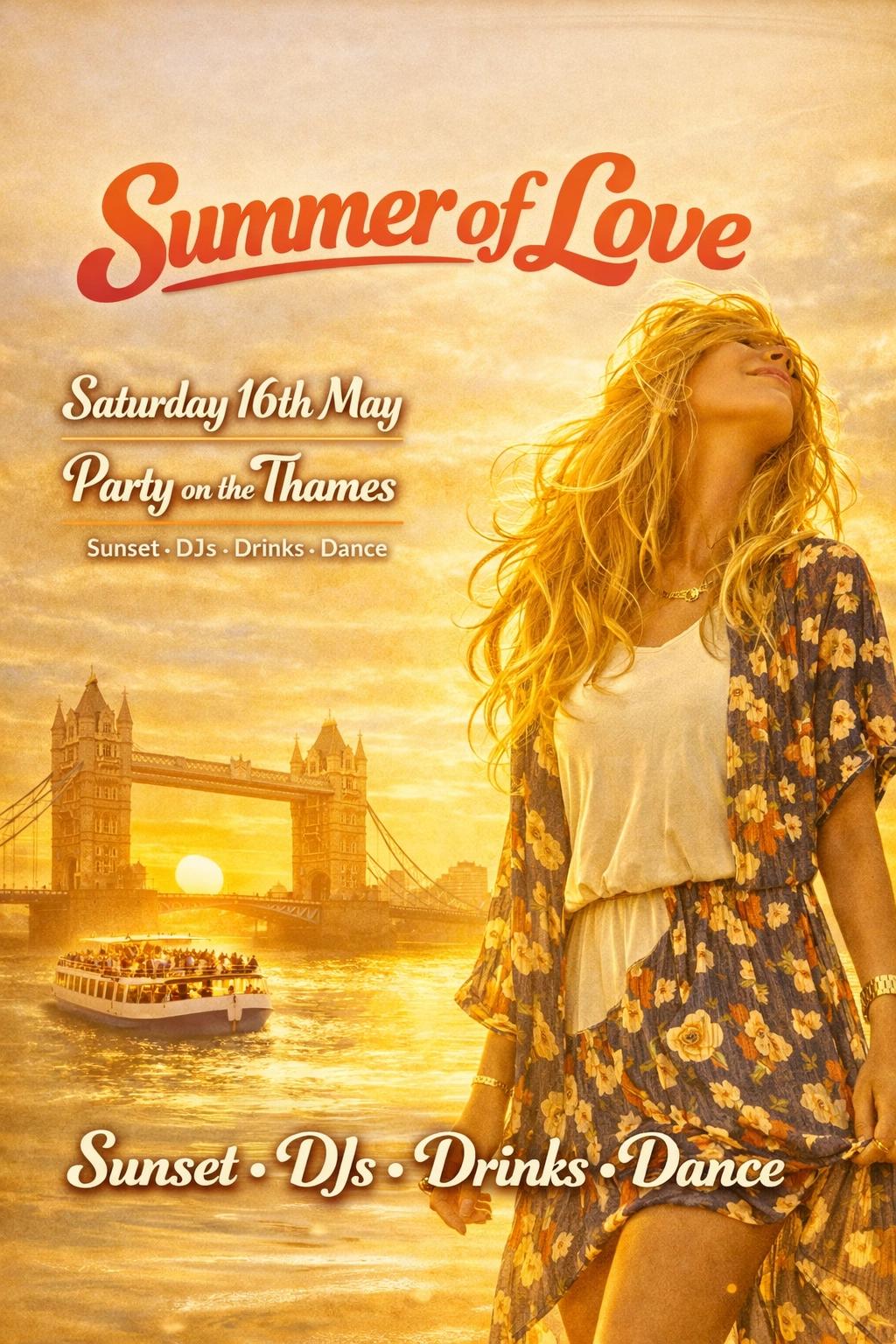 Summer of Love - London party boat